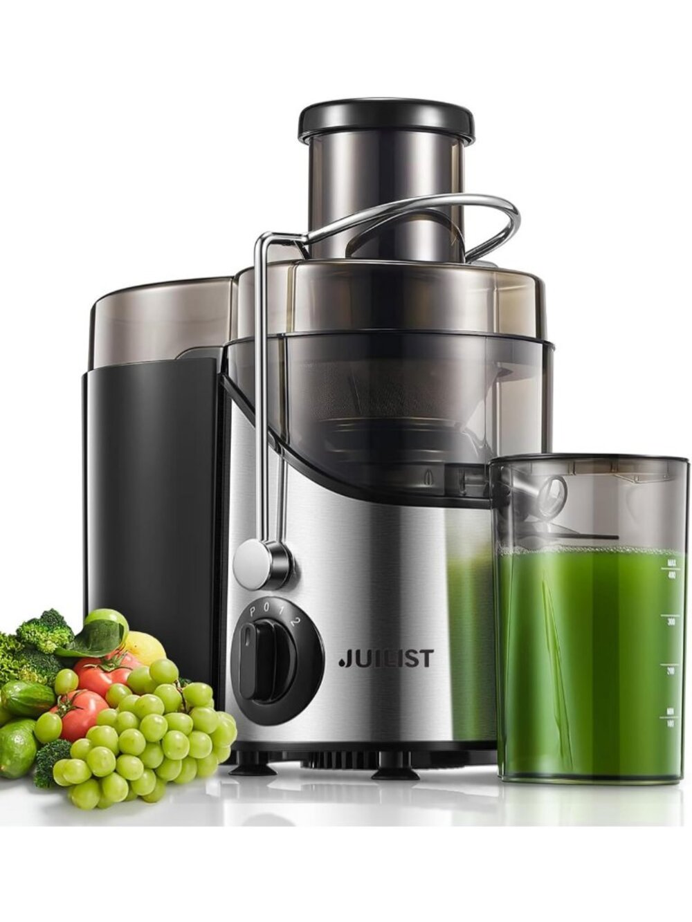 High-Power Juicer with 3-Inch Wide Mouth, 3-Speed Settings & Easy-Clean Design